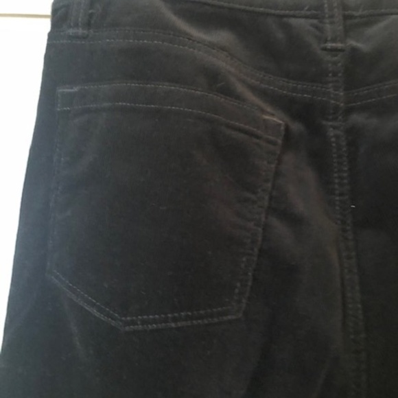 Talbots High-Rise Straight Leg Black Thin Corduroy Pants Size 8 - Picture 9 of 13